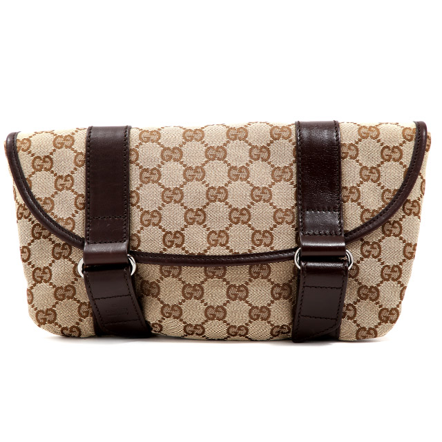 gucci gg canvas 腰包 中号